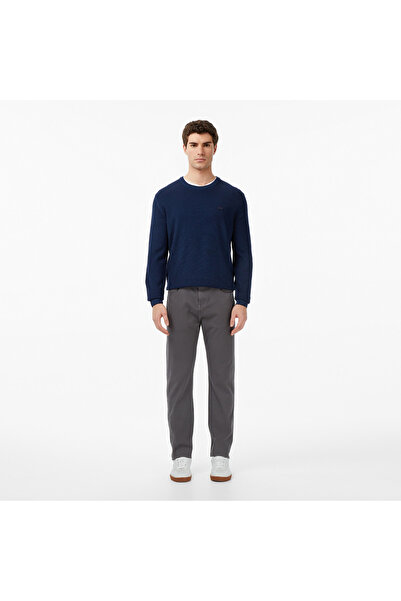 Lacoste Erkek Regular Fit Gri Jean Pantolon