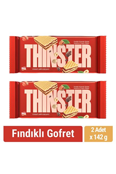 Thinster Fındıklı Kremalı Büyük Boy Gofret 142 gr x 2 adet