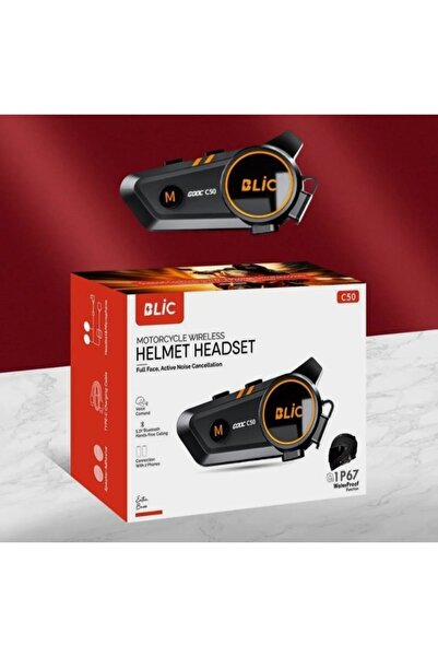 Blic Motosiklet intercom 1500mAh RGB ışıklı su geçirmez