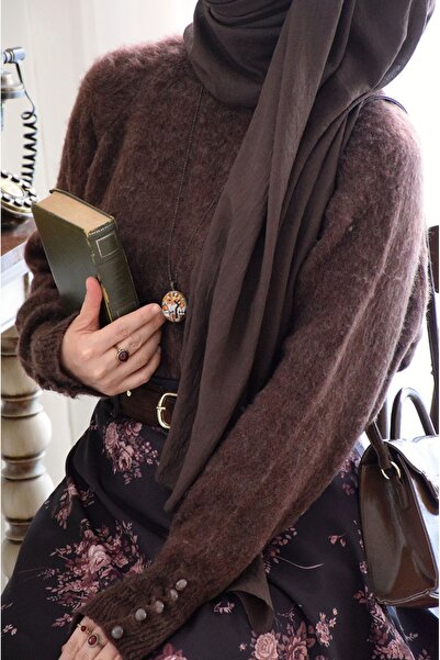 EMİNOS BUTİK Brown Soft Sweater