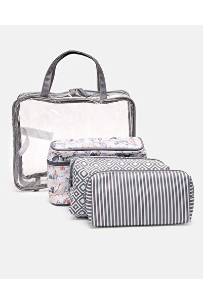 REDTAG Assorted Cosmetic Pouch Set (4 Piece)