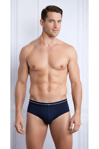 Eros Men'S, 95% Cotton, 5% Elastane, (Black-Navy Blue-Grey) 9-Piece Briefs