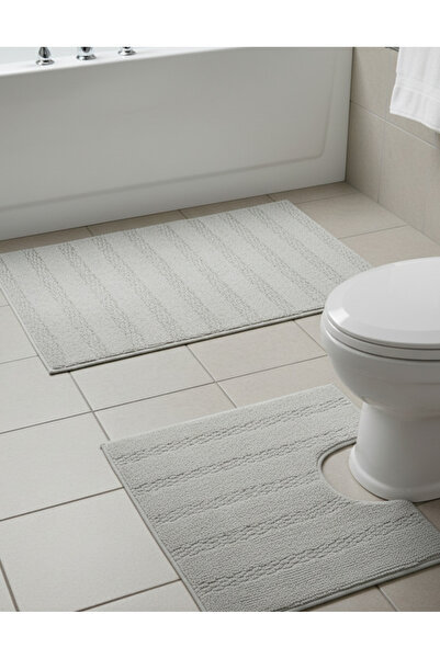 REDTAG Grey Brielle Bathmat Set (2 Piece)