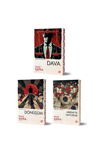dokuzyayinlari Side-Illustrated 3-Book Set by Franz Kafka - with Gift