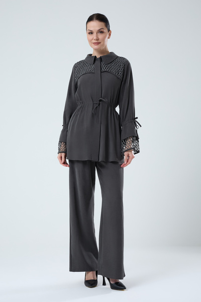 Jupe Kadın Manşet File Detaylı Takım 8600