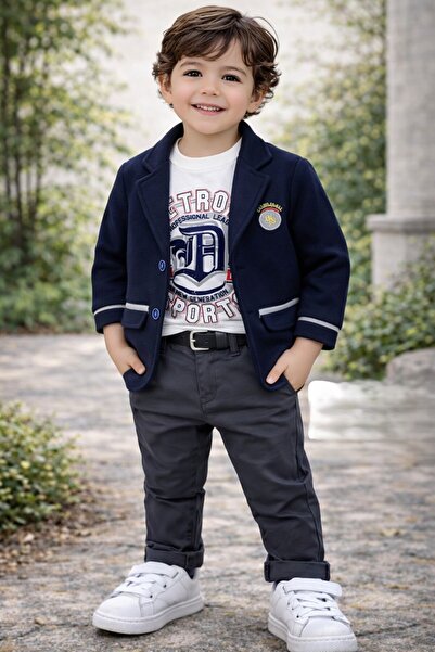 berkMICIRIK Премиум тричастен комплект за специални поводи и празници за момч...