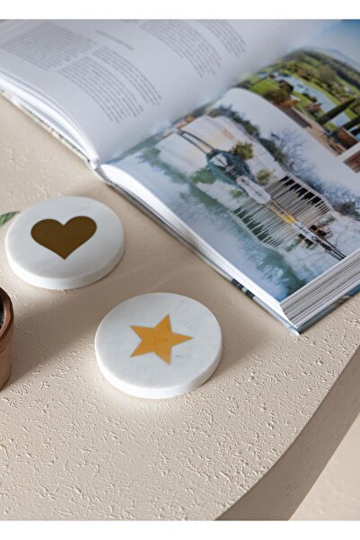 The Mia Marble Coaster Star