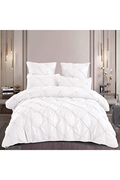 OEM Bed linen with pleats and elastic 180x200 for double bed 2 people, 6 piec...