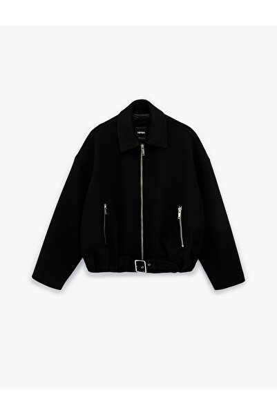 Koton Jachetă bomber Kaşe supradimensionat cu mâneci lungi, cu detaliu curea ...
