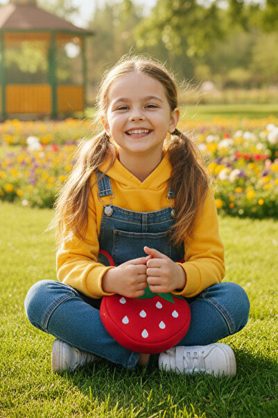 Mollycrush Children's Strawberry Pattern Plush Bag |   Daily Cute