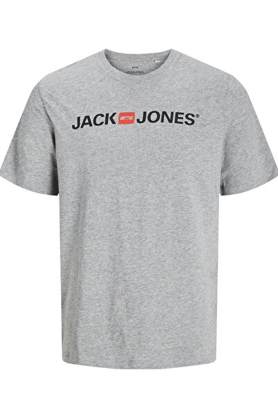 Jack & Jones 12137126 تي شيرت رجالي بشعار Jjecorp Ss برقبة دائرية Noos تي شير...