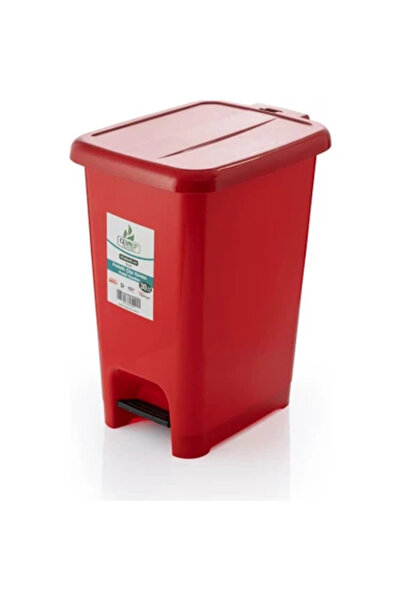 Ceymop Pedallı Kırmızı Slim Çöp Kovası 50 L 33*43*53 cm