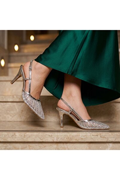 Letafia Colette Striped Detail High Heels