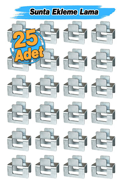 Badem10 (25 ADET) H Tipi Sunta Ekleme Laması Kontrplak Bağlama Sabitleme Ahşa...