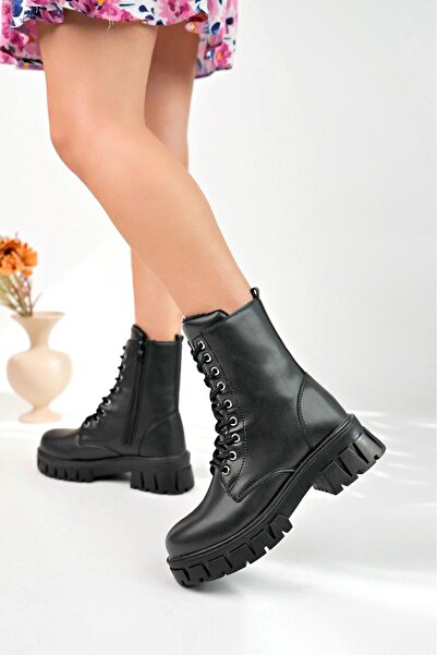 ÖZKANLAR KADIN BOTU İÇİ KÜRKLÜ İÇ KISMI FERMAUR LU TAM KALIP