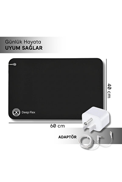 DeepFlex Topraklama Matı Seti – Kablo + Priz Adaptörü Dahil – Kaydırmaz, Suya...