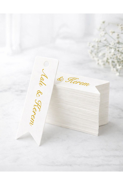 Matbaagraf Promise, Engagement, Wedding, Henna Label - 100 Pieces