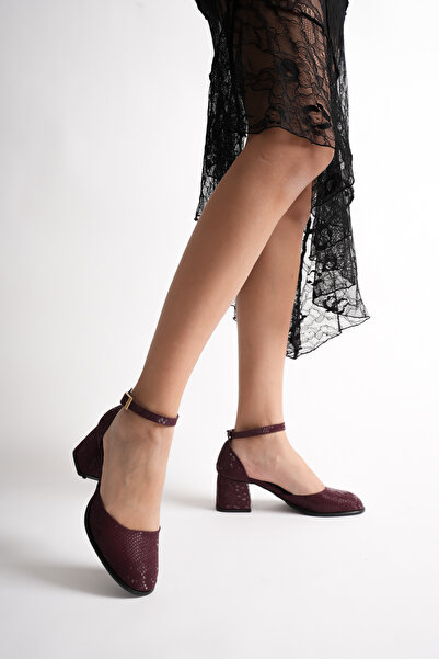 OLEDİMARE حذاء نسائي بكعب متوسط ​​مغلق من الخلف للاستخدام اليومي بكعب كلاسيكي...