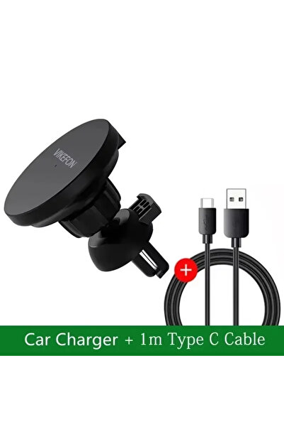 Choice with type c cable Car Air Outlet Wireless Charger Phone Stand For Mags...
