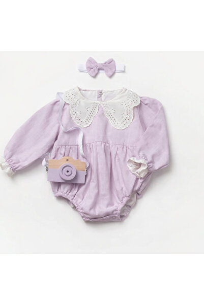 Little Ya Ya Love طقم رومبير باندانا من ميندي بأكمام طويلة وتفاصيل فيستو