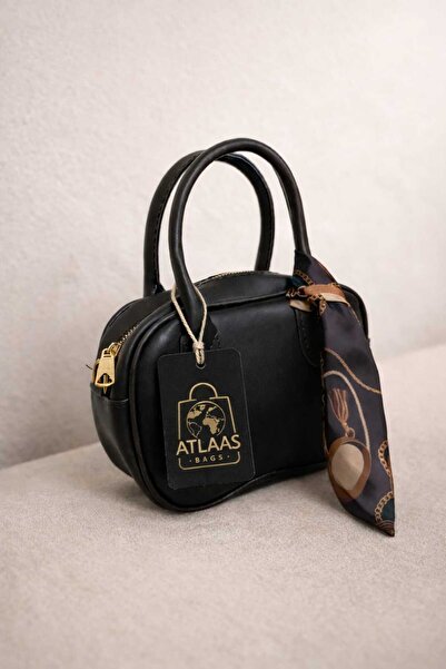 Atlaasbags Luna Siyah El ve Çapraz Çanta