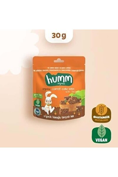 Humm Organic Organik Glutensiz Vegan Havuçlu ve Tarçınlı Kek 30gr