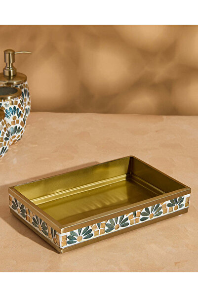 REDTAG Gold Mosaic Rectangle Amenity Tray