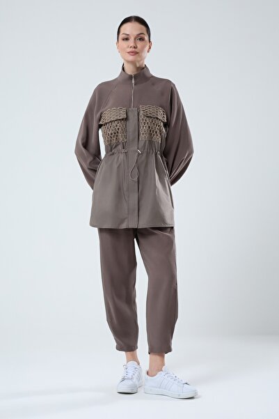 Jupe Kadın Modern File Detaylı İki Parça Takım 8599