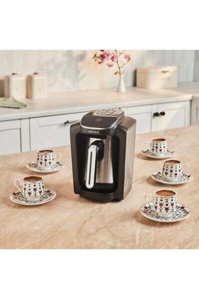 Karaca Hatır Neo Inox Türkischer Kaffeekocher mit Edelstahl-Kanne