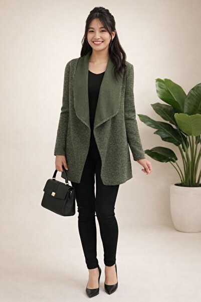 Modapera Giyim Shawl Collar Casual Cardigan