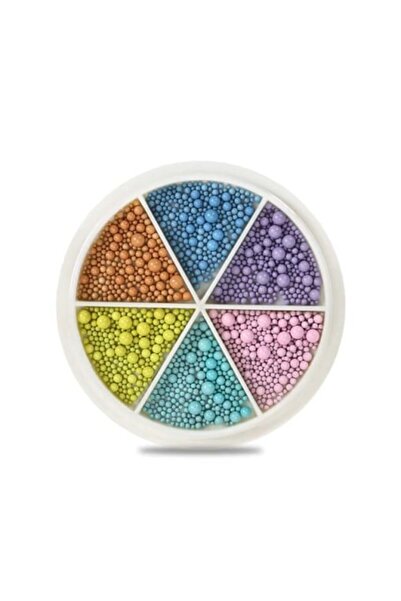 Pink Nails Diverse Carusel Pearls Candy