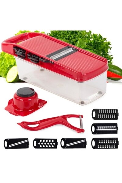 verk group Multifunctional Grater and Slicer Set for Vegetables and Fruits, w...