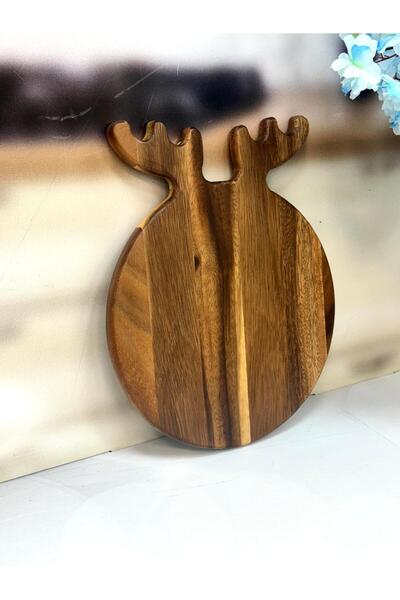 AROW Akasya Yuvarlak Kesme Tahtası 30 Cm TKEBT Kahve