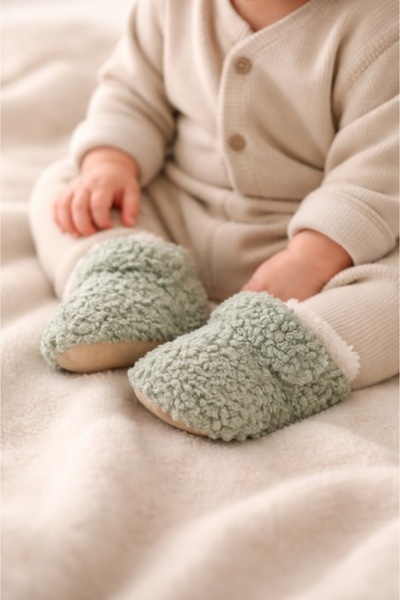 Superbaby Botosei imblaniti verde cu alb pentru baietei