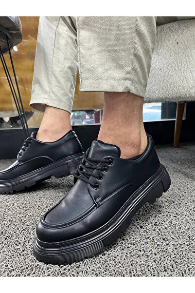 Genel Markalar Bidebuvar KB-X6 Kuback Kömür Cilt Günlük Erkek Ayakkabı