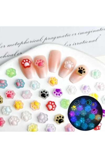 Pink Nails 3D Paw Form Set