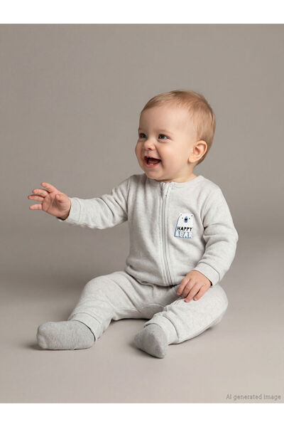 LC Waikiki Printed Baby Boys' Jumpsuit