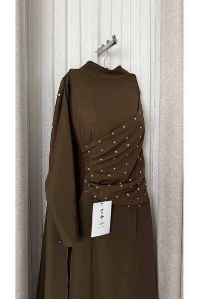 Onila Elegant soft brown dress