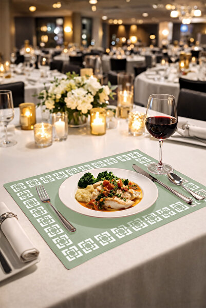 Morika Hotel & Home Textile Ekol Serisi 6'lı Suni Deri Amerikan Servisi Seti