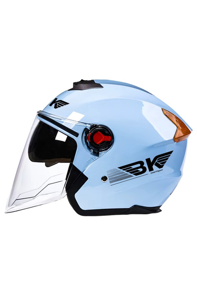 FIXATO BK Motorcycle/Scooter Helmet, Double Visor, UV Protection, universal s...