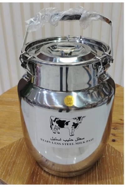 Generic 10-liter stainless steel milk bucket