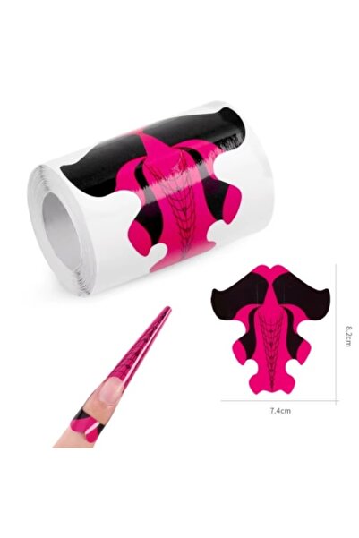 Pink Nails Nail Templates Set 100 Pink Stiletto