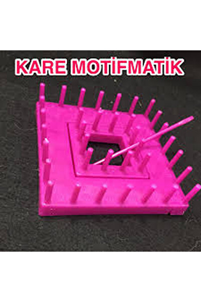 Jasminya Plastik Motif Aparatı - Kare (Karışık Renk Gönderilecektir)