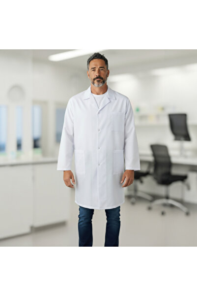 Dinçer Atakan İş Elbiseleri Work Apron Men's White