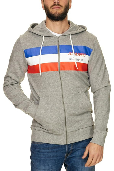 Jack & Jones Men's Sweatshirt 12147985-Light-Grey