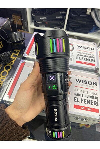 Wıson ULTRA GÜÇLÜ ŞARJLI EL FENERİ