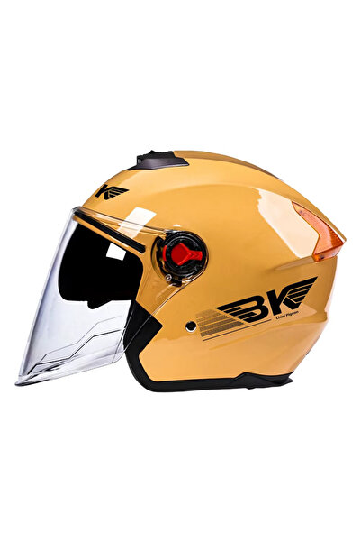 FIXATO Cască BK pentru motocicletă/scuter, vizieră dublă, protecție UV, mărim...