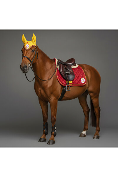 ATEX BİNİCİLİK Galatasaray Taraftar Eyer Altı & Kulaklık Seti – Özel Tasarım