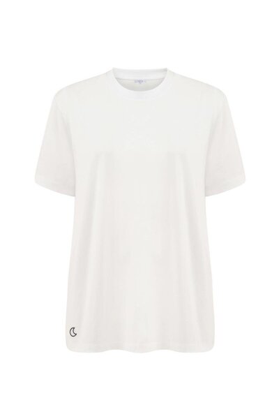 Jaya Saf Pamuklu ve Modal Basic Tişört / Beyaz