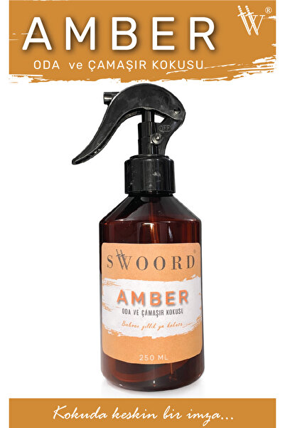 SWOORD Amber Oda Ve Çamaşır Spreyi Oda Kokusu Oda Spreyi 250ml